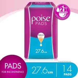Pads Incontinence Long Non Wing 27.6cm 14s - Moderate Bladder/Urine Leakage Protection