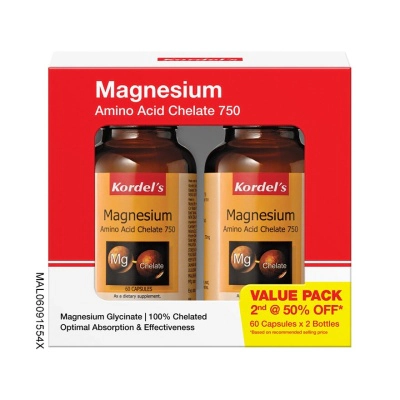 Magnesium Amino Acid Chelate 750mg 60s P02