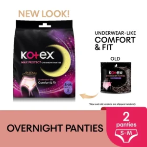 Overnight Panties S-M (2s) - Period Panties with 360⁰ Anti-Leakage Protection Disposable