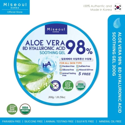 Aloe Vera 8D Hyaluronic Acid Soothing Gel 98% 300g