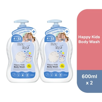 Happy Kids Body Wash 600ml x2