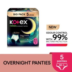 Overnight Panties Herbal M-L (5s) Period Panties with 360⁰ Anti-Leakage Protection Disposable