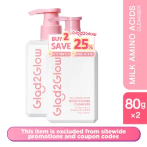 Milk Amino Acids Brightening Cleanser Twin Pack (2x80g)