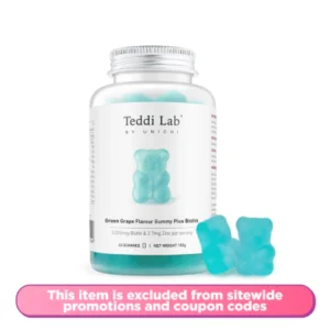 Green Grape Flavour Gummy Plus Biotin 60s
