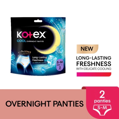 Overnight Panties Cooling S-M (2s) Period Panties with 360⁰ Anti-Leakage Protection Disposable