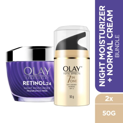 Total Effect Normal UV Cream 50g + Retinol Moisturizer 50g