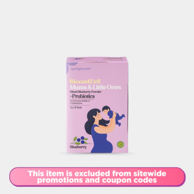 Mums & Little Ones Mixed Blueberry Powder + Probiotics 10s