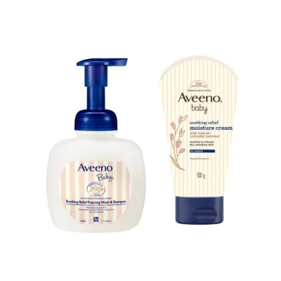 Avn B Sr Wash & Shamp 400Ml + Avn Baby Soothing Relief Crm 100G Bundle