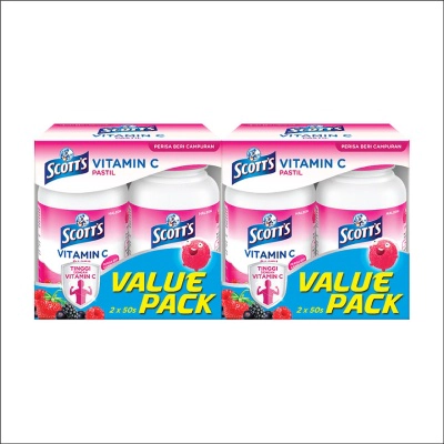 Vitamin C Pastilles Mixed Berries 50SX2 For Kids