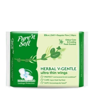 Herbal Cottony Soft Ultra Thin Wings 23cm 24s
