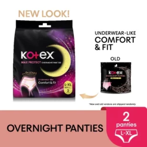 Overnight Panties L-XL (2s) - Period Panties with 360⁰ Anti-Leakage Protection Disposable