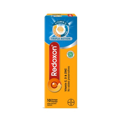 Triple Action Vitamin C, D & Zinc Effervescent Orange 10’S