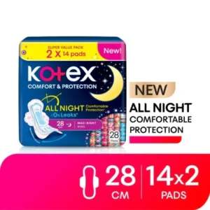 Comfort & Protection Night Wing Pad 28cm (14sx2) - Sanitary Pad with 100% Leak Free Comfort