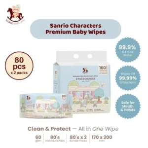 Sanrio Baby Wipes Sanrio Characters 80'S x 2