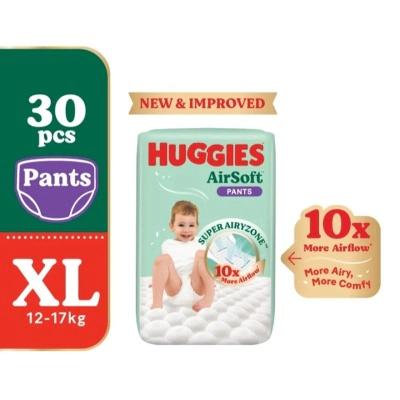 AirSoft Pants Diapers XL 30s Breathable and soft diapers for baby