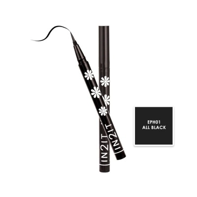 Hair brush eyeliner pen